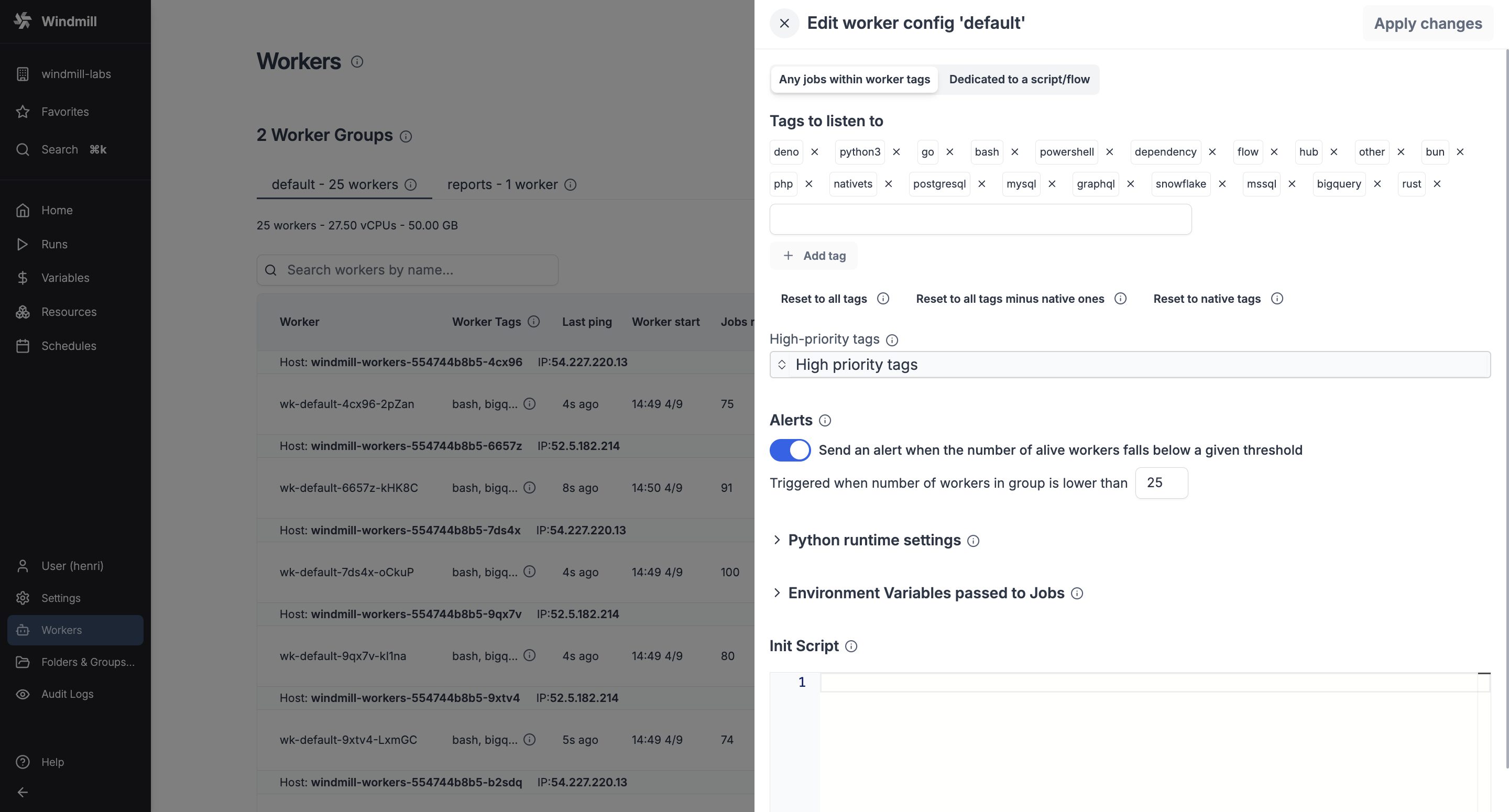 Workers alerts Workers alerts